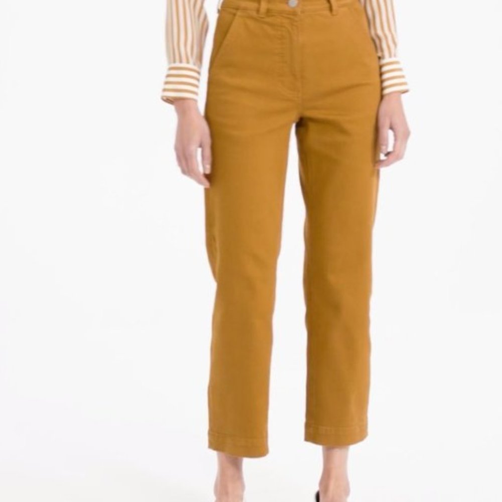 Everlane Straight Leg Crop Golden Brown 00